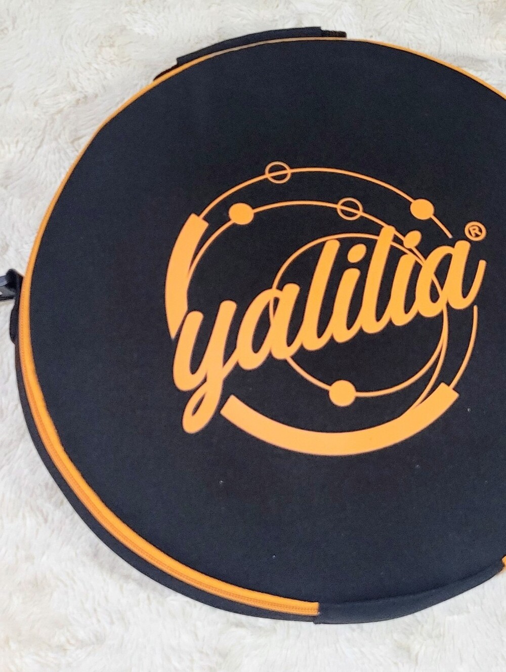 Yalilia Weighted Hula Hoop Adjustable Foam Padding Set Orange White Gray